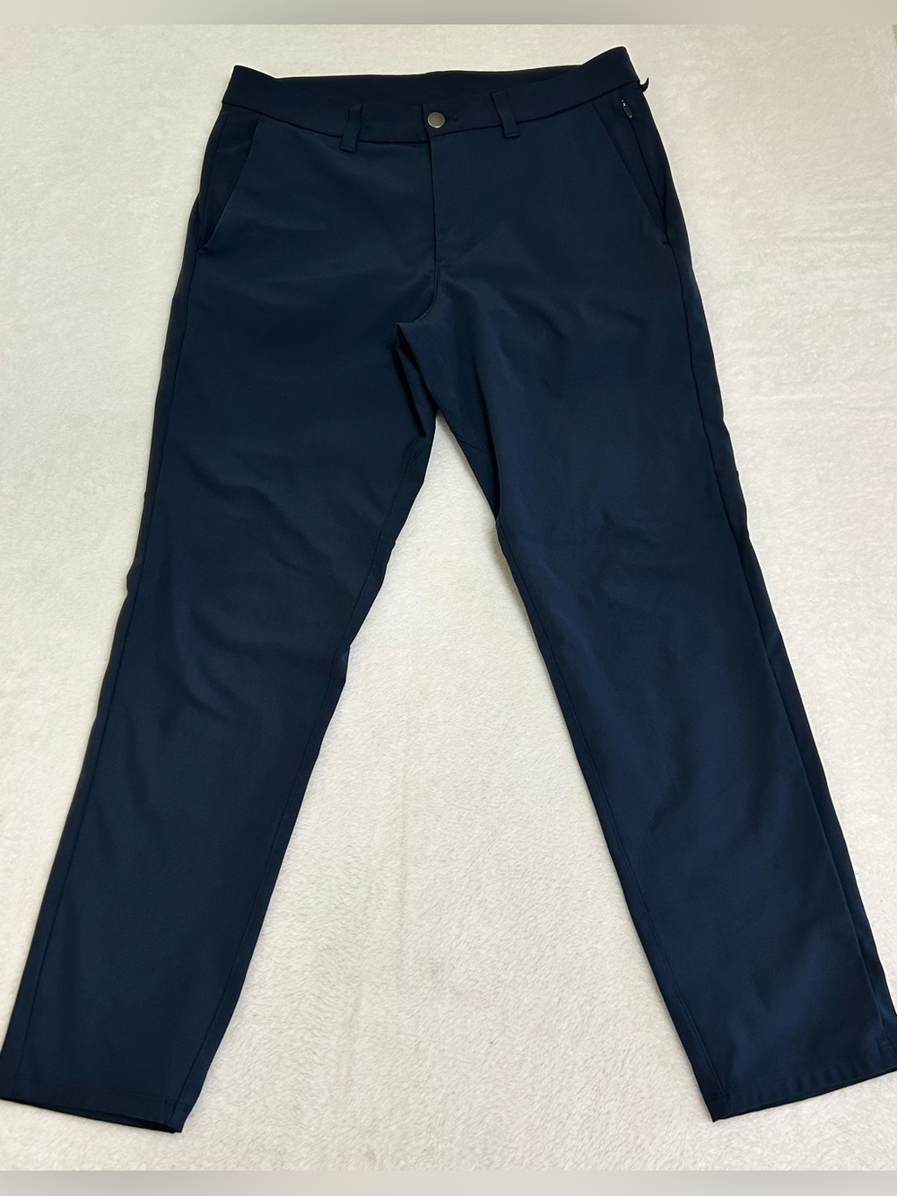 Lululemon Men's Pants Size 31x28 Blue Commission Chino Slim Fit Stretch Comfort